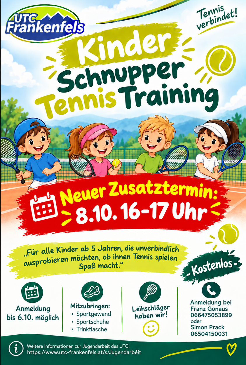Kinder Schnupper Tennis Training
